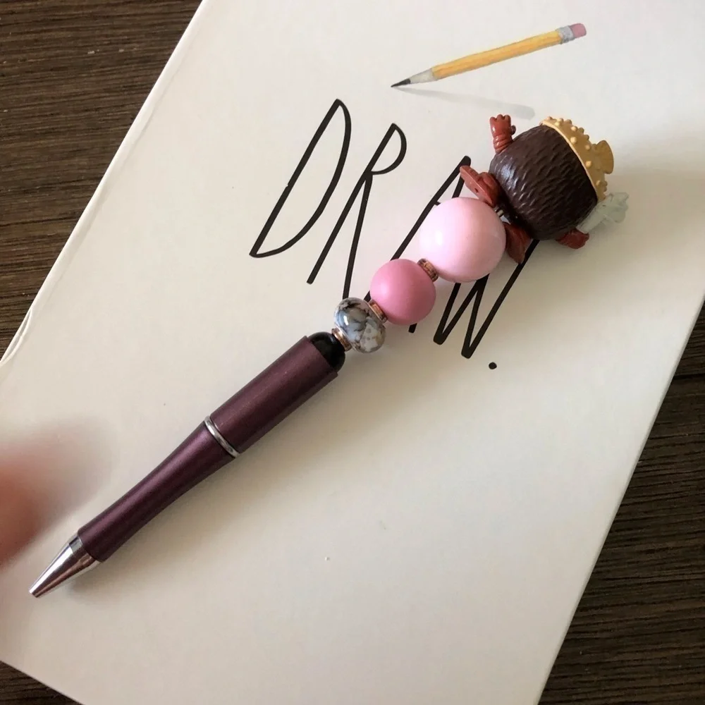 Disney Doorables: Moana: Kakamora #3 handmade beaded pen